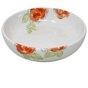 Wholesale - 8ct ORANGE FLOWER BOWL SET, UPC: 840104957745